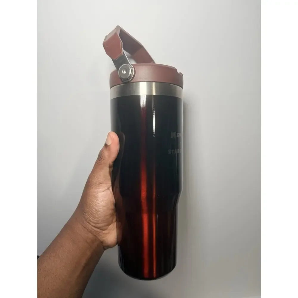 Stanley X Starbucks Indonesia Valentine CHOCO 30oz IceFlow Flip Straw Tumbler - Picture 3 of 6